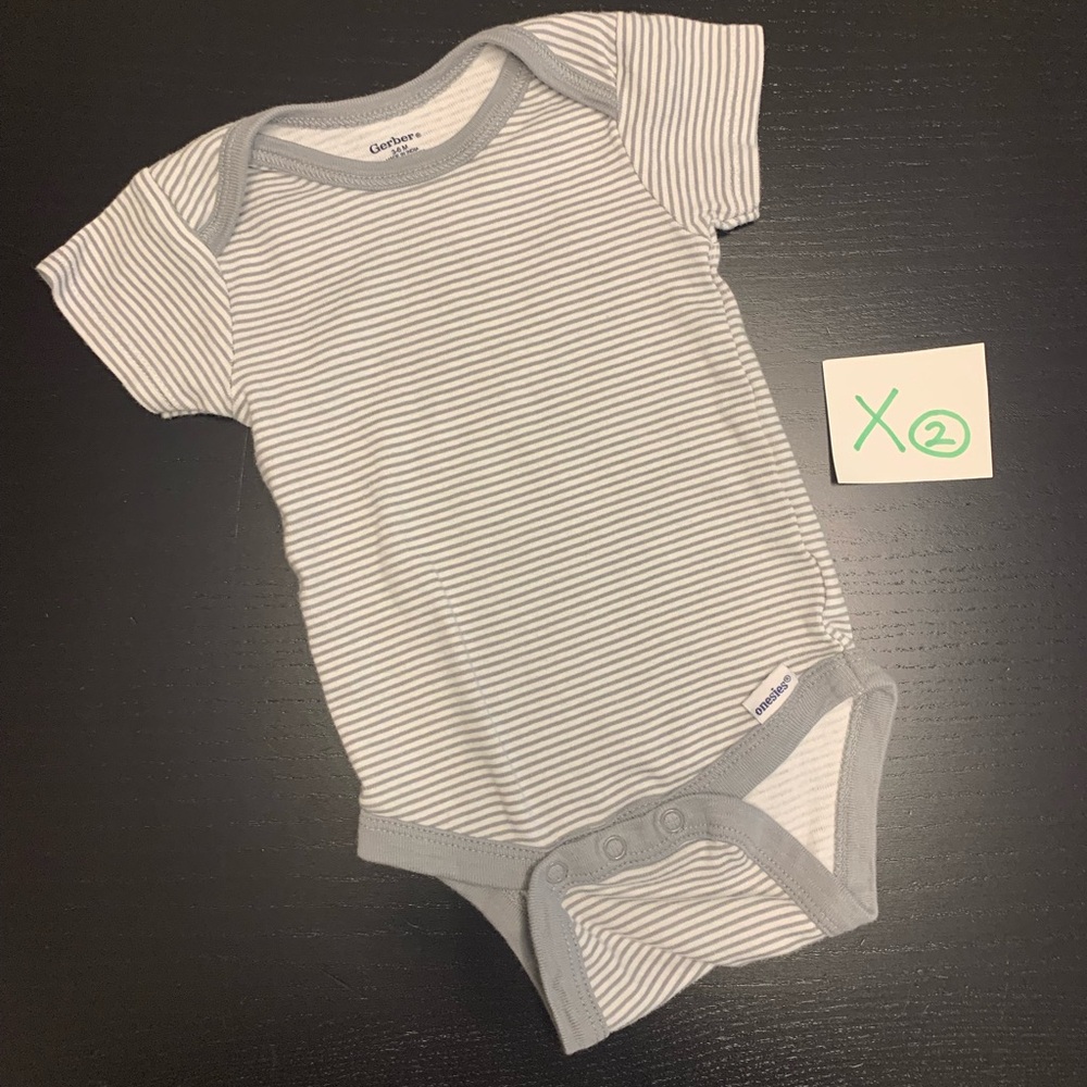 ⭐️4/$5.00⭐️ Gerber 3-6m Striped Onesie